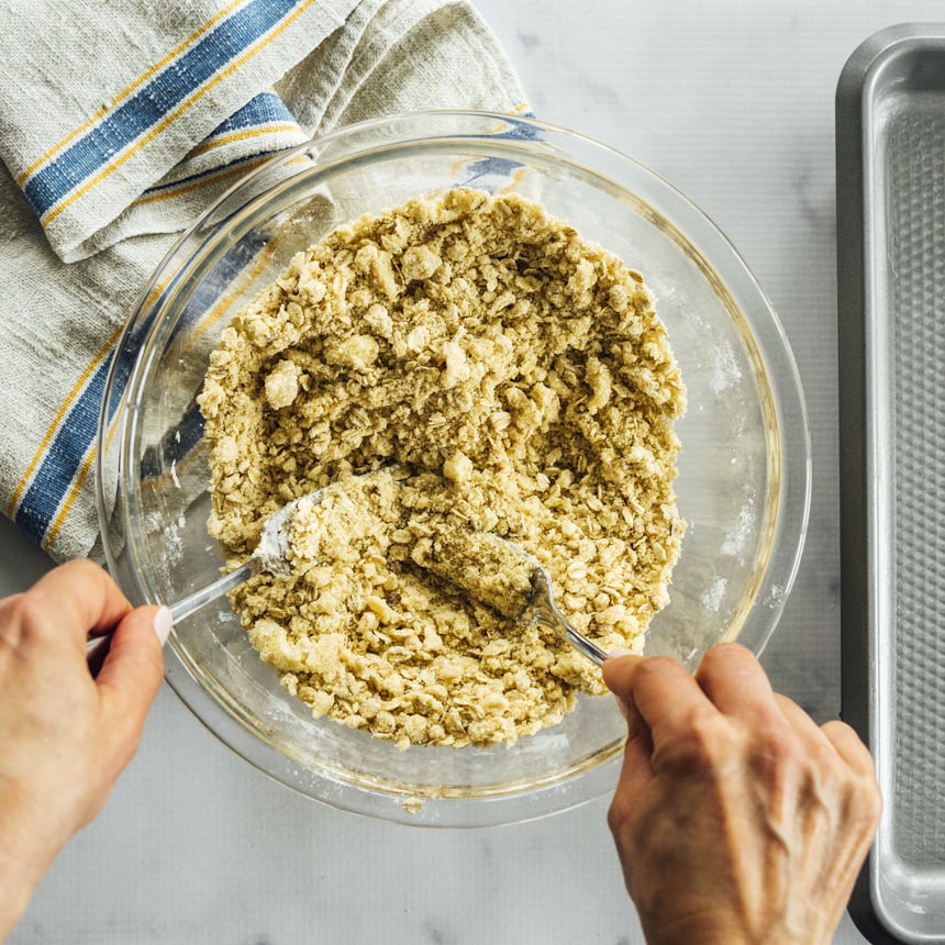 Apple Caramel Cheesecake Bars Step 1