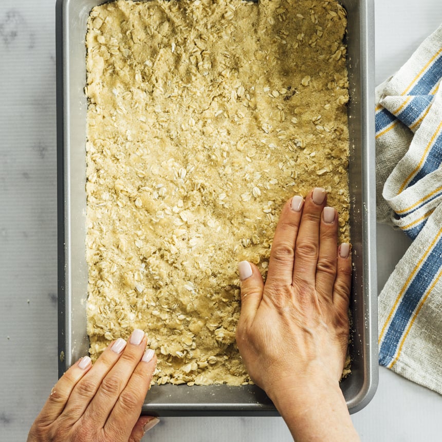 Apple Caramel Cheesecake Bars Step 2