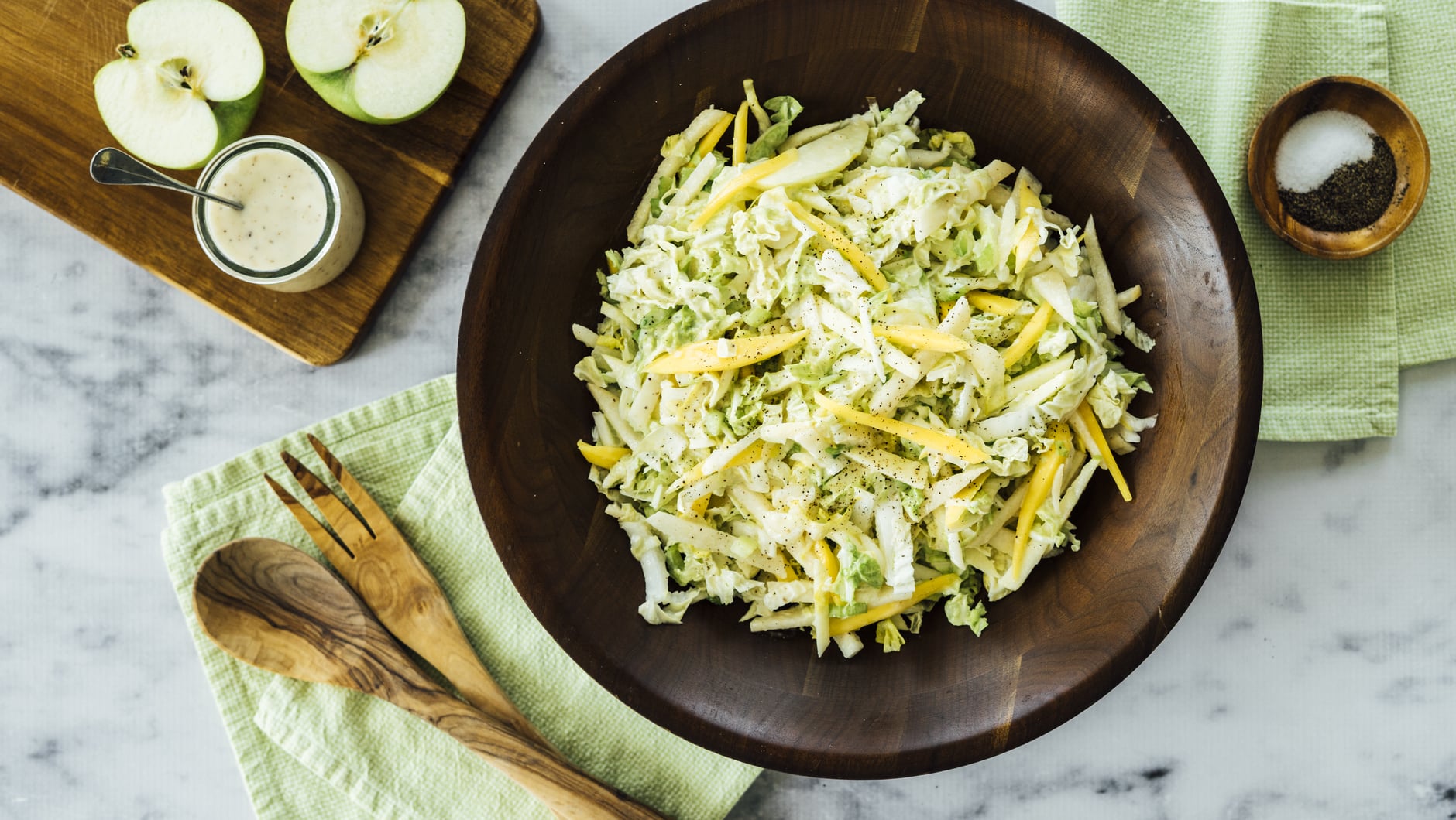 Apple Pear Slaw Hero