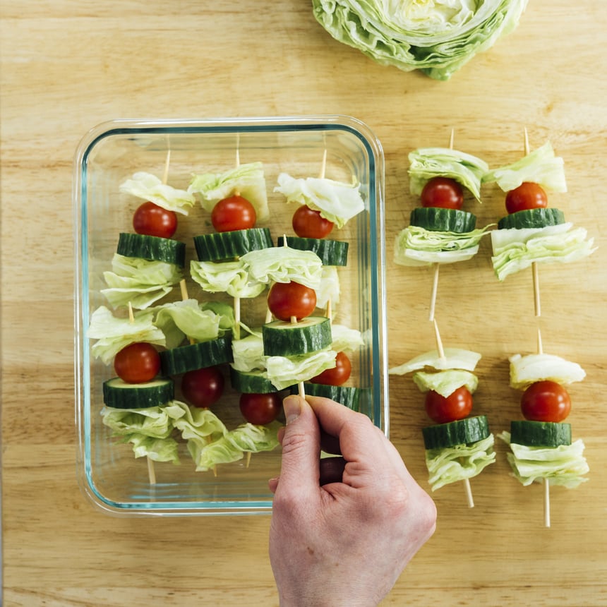 Bacon Blue Cheese Salad Skewers Step 4