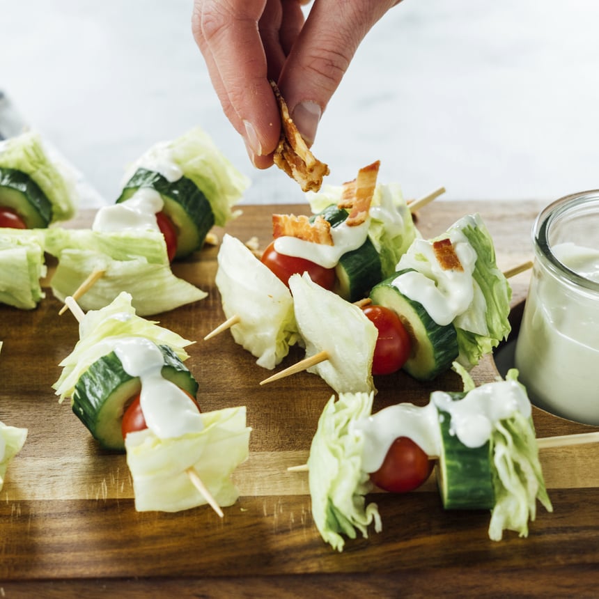 Bacon Blue Cheese Salad Skewers Step 5