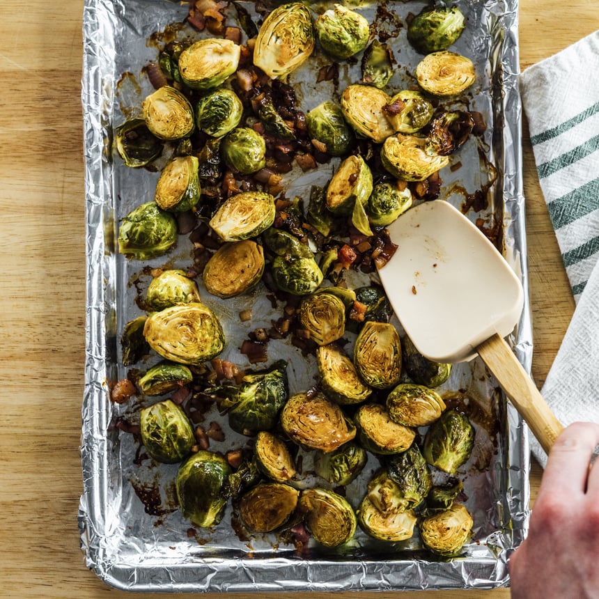 Balsamic Roasted Brussels Sprouts Step 4