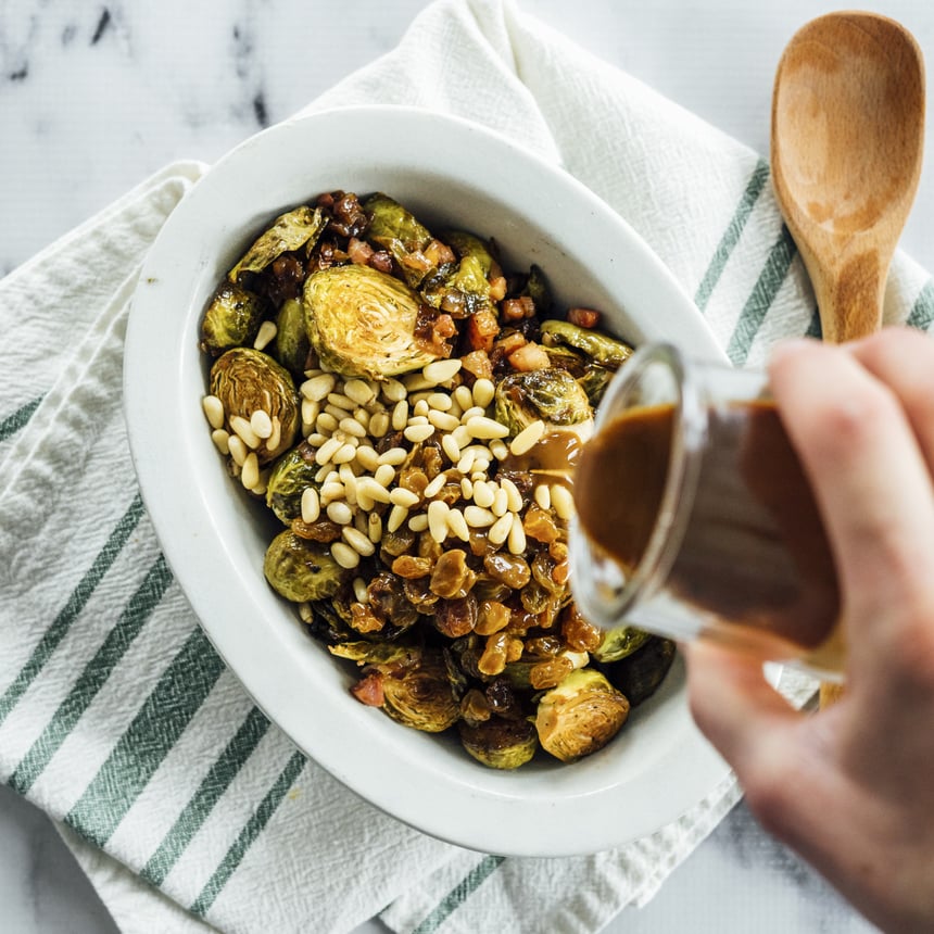 Balsamic Roasted Brussels Sprouts Step 5