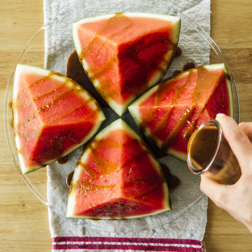 Balsamic Watermelon Wedge Salad Step 1