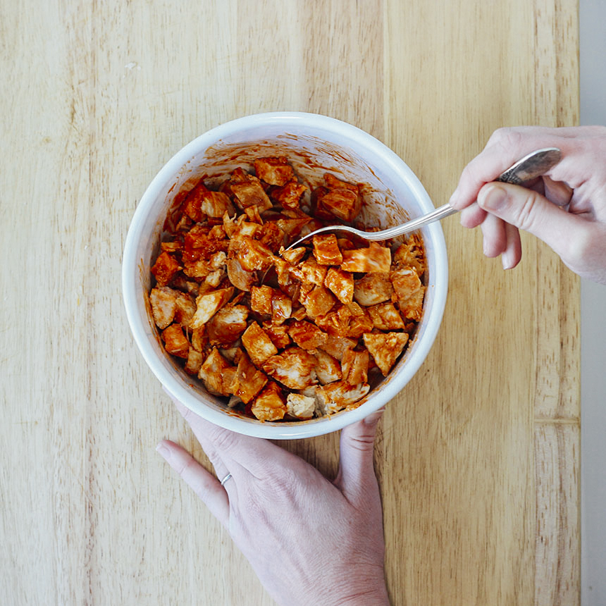 Buffalo Chicken Wraps Step3