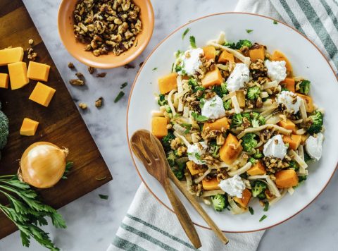 Butternut Squash & Broccoli with Brown Butter Noodles