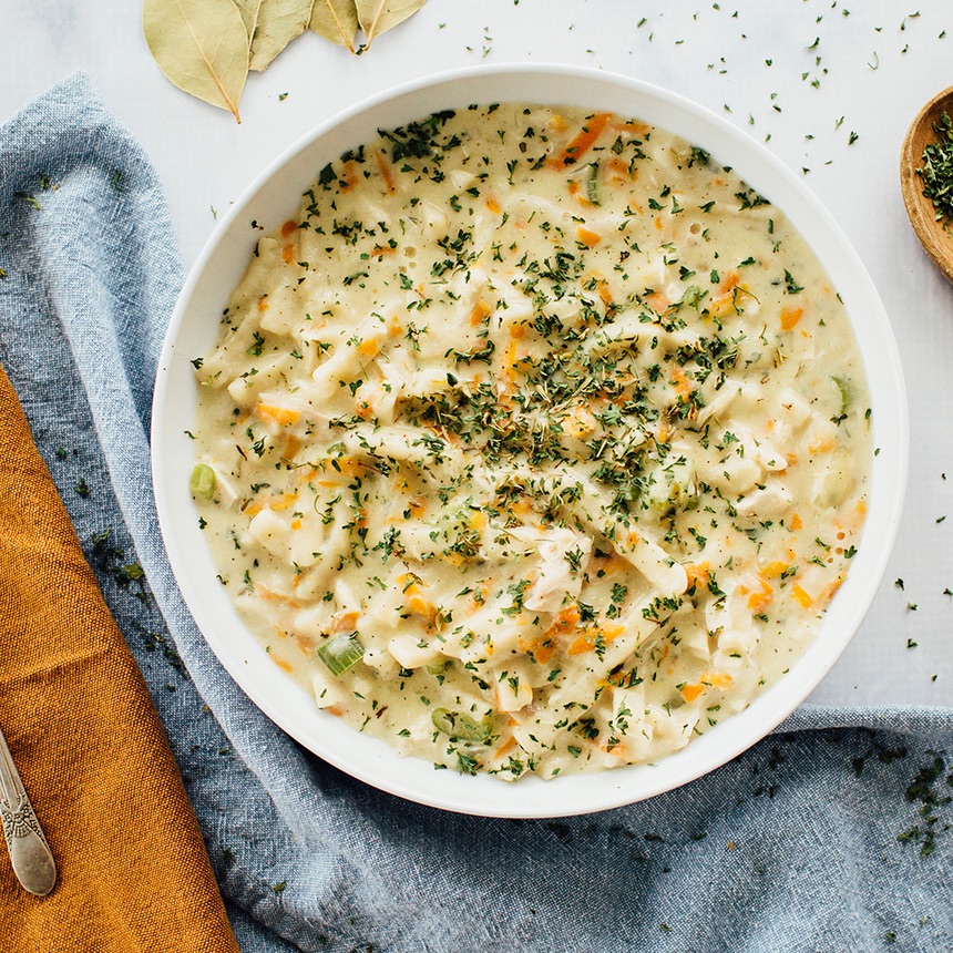 Classic Chicken Noodle Soup Step8 heat and serve
