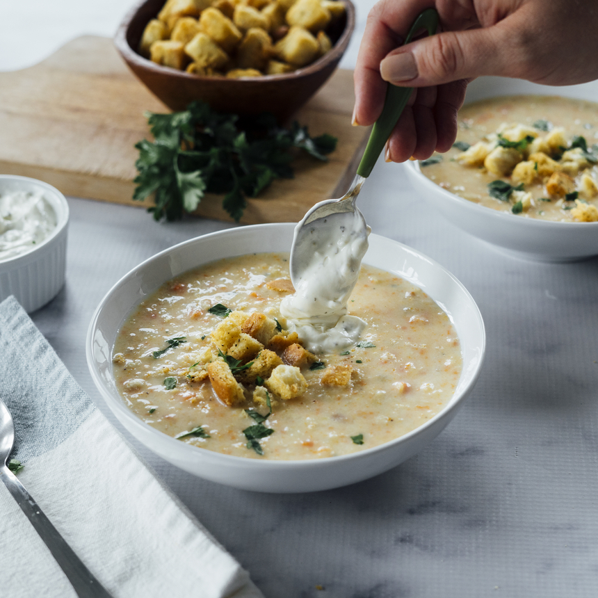 Creamy Ranch Potato Soup Step5