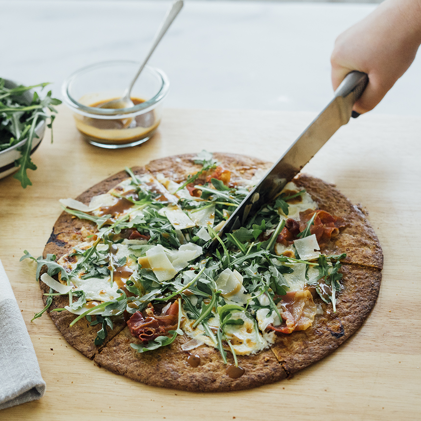 Crispy Proscuitto Flatbread with Balsamic Drizzle Step6