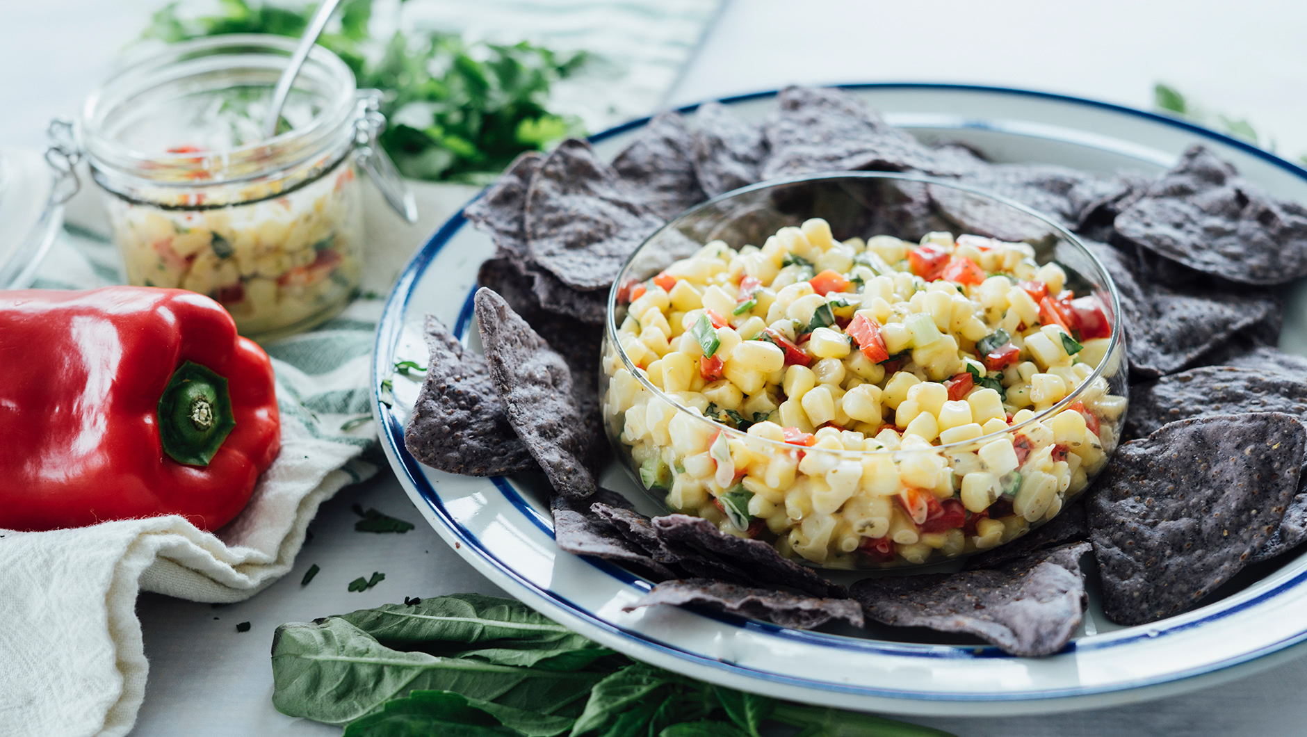 Crunchy Corn Salsa HeroA