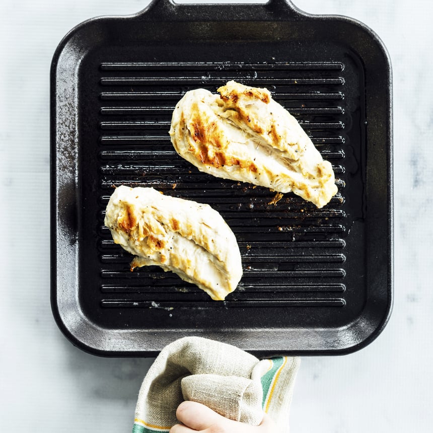 Grilled Chicken Caesar Salad Wrap Step2