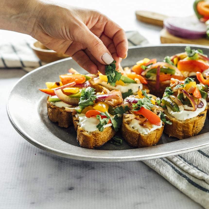 Grilled Vegetable Bruschetta Step 5