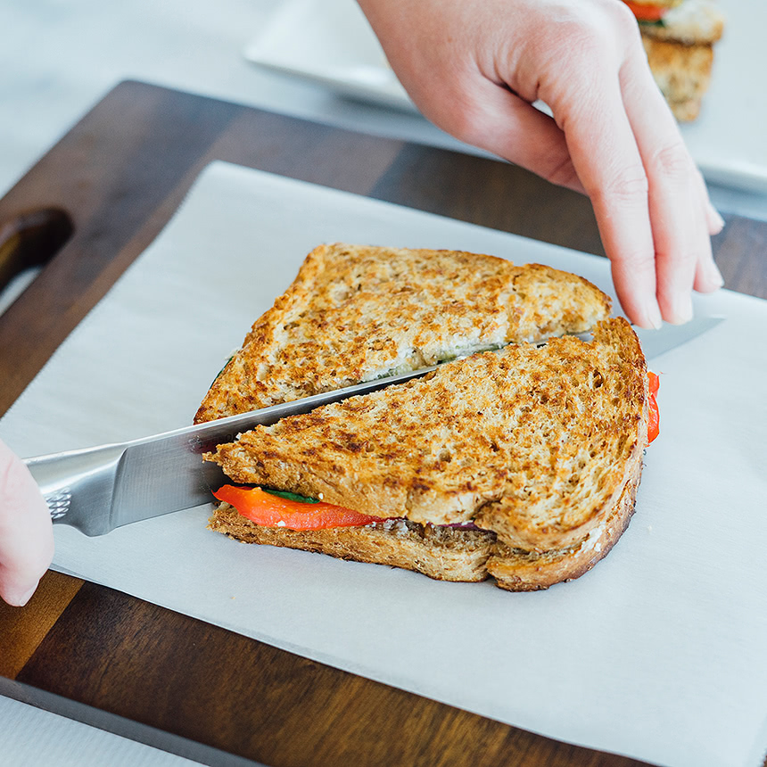 Grilled Vegetable and Goat Cheese Sandwich Step5