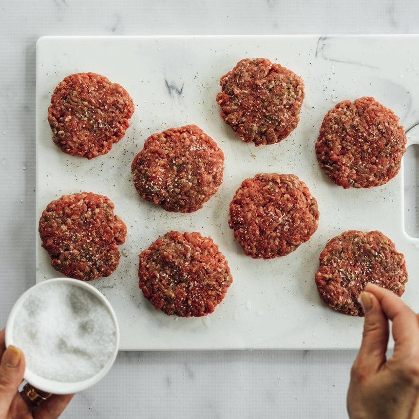 Hamburger Sliders Step 1
