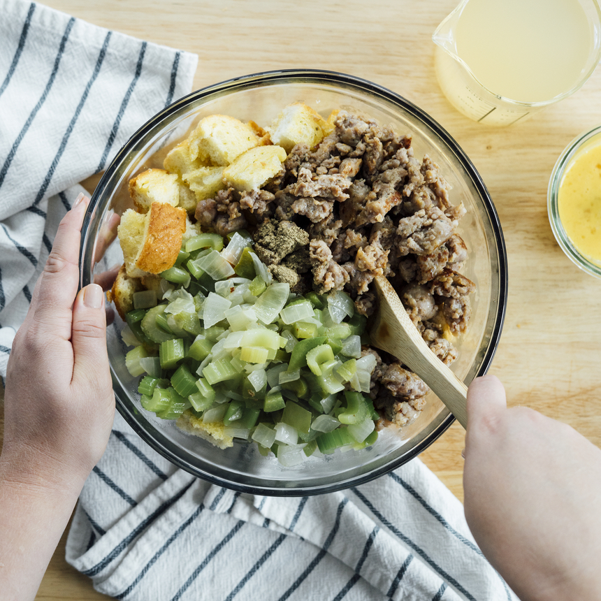 Holiday Sausage Stuffing Step3