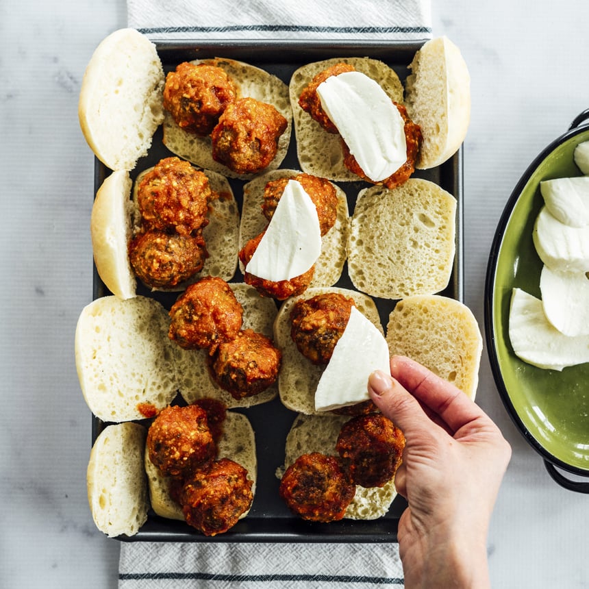 Italian Meatball Sandwiches Step 5