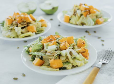 Roasted Butternut Squash and Apple Salad