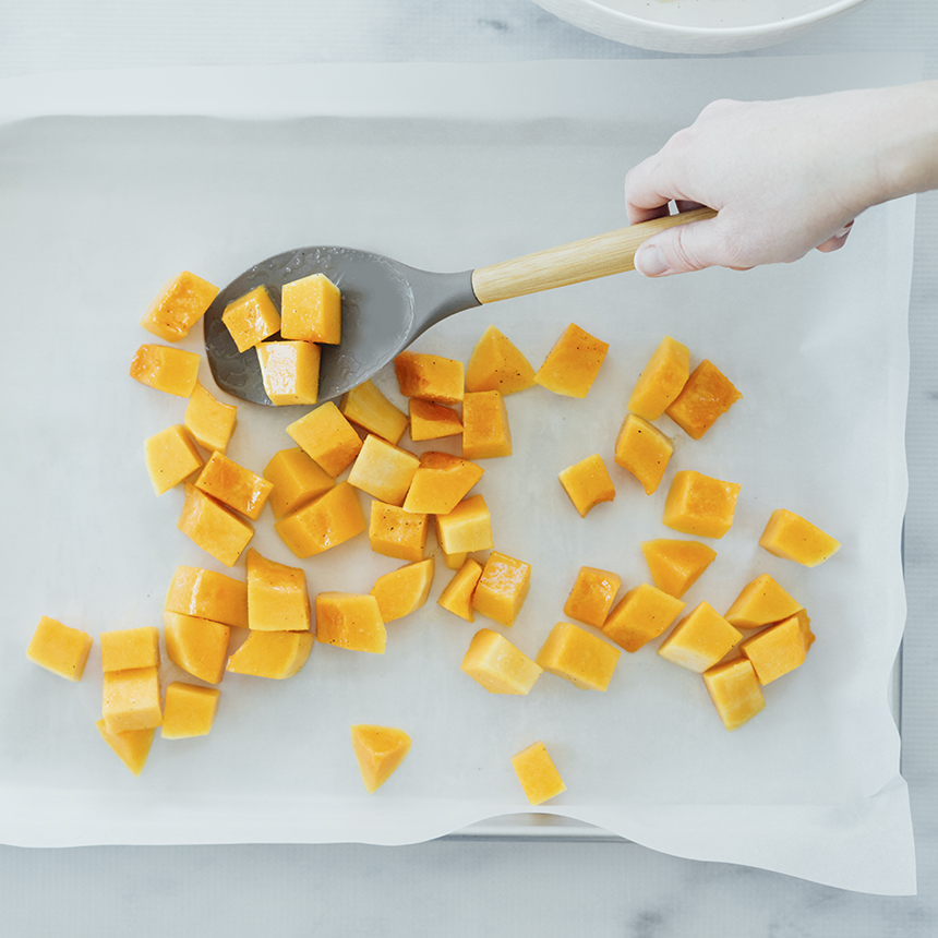 Roasted Butternut Squash and Apple Salad Step1
