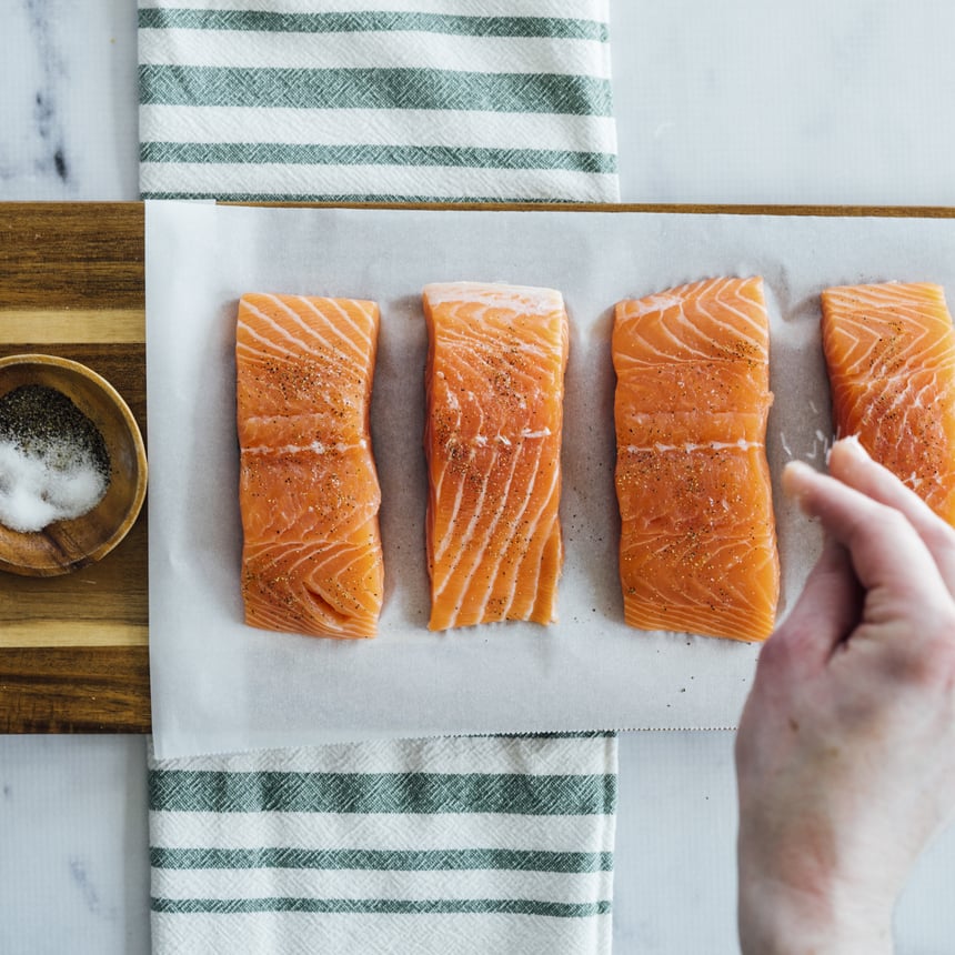 Salmon with Apple Step 1
