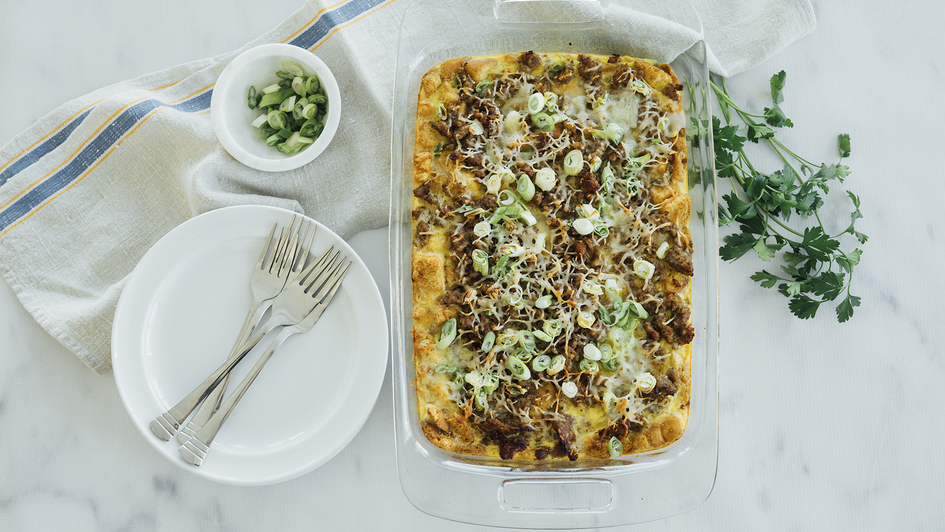 Sausage and Egg Brunch Casserole Hero