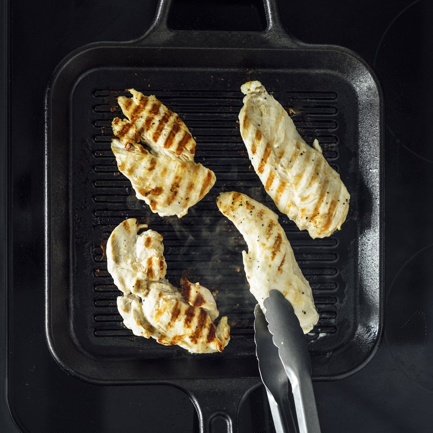 Texas Toast Caesar Chicken Burger Step1