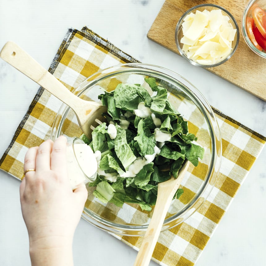 Texas Toast Caesar Chicken Burger Step3