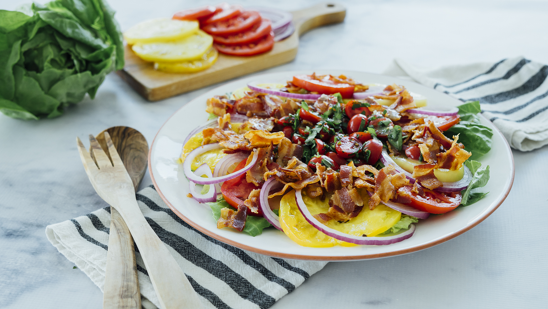 Tomato Bacon Salad heroA