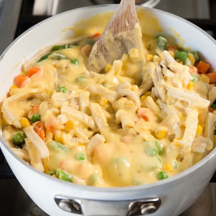 add noodles to cheese