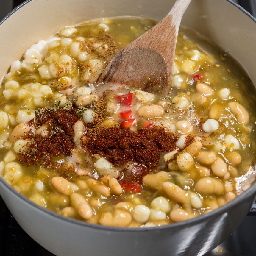 add the chicken stock