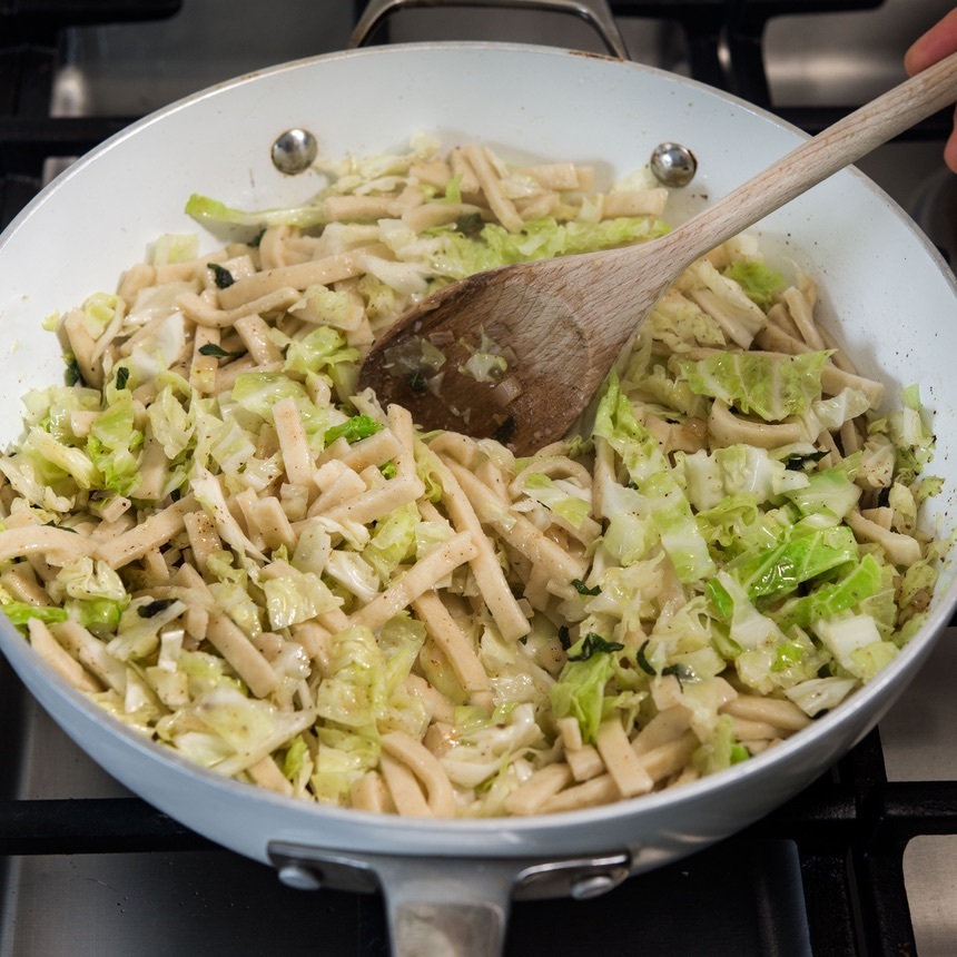 add the noodles