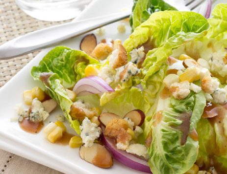 Bleu Cheese and Toasted Almond Stacked Salad