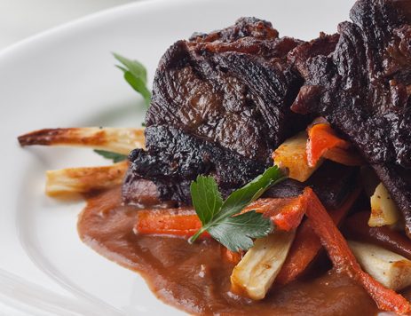 Braised Short Ribs With Carrots and Parsnips