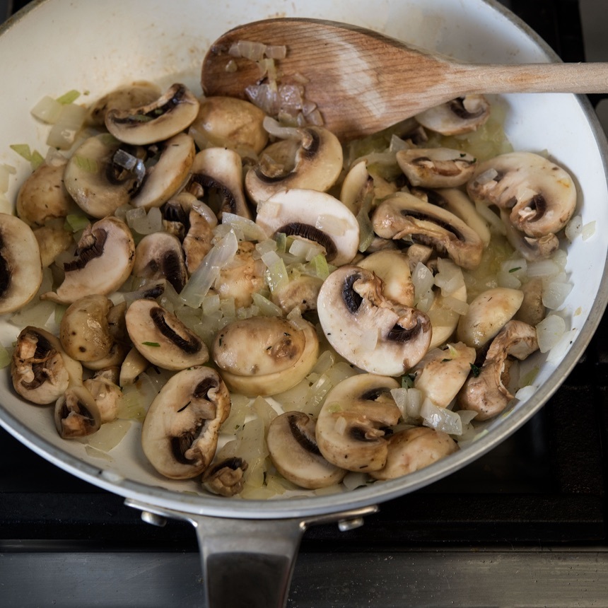 cook the mushrooms