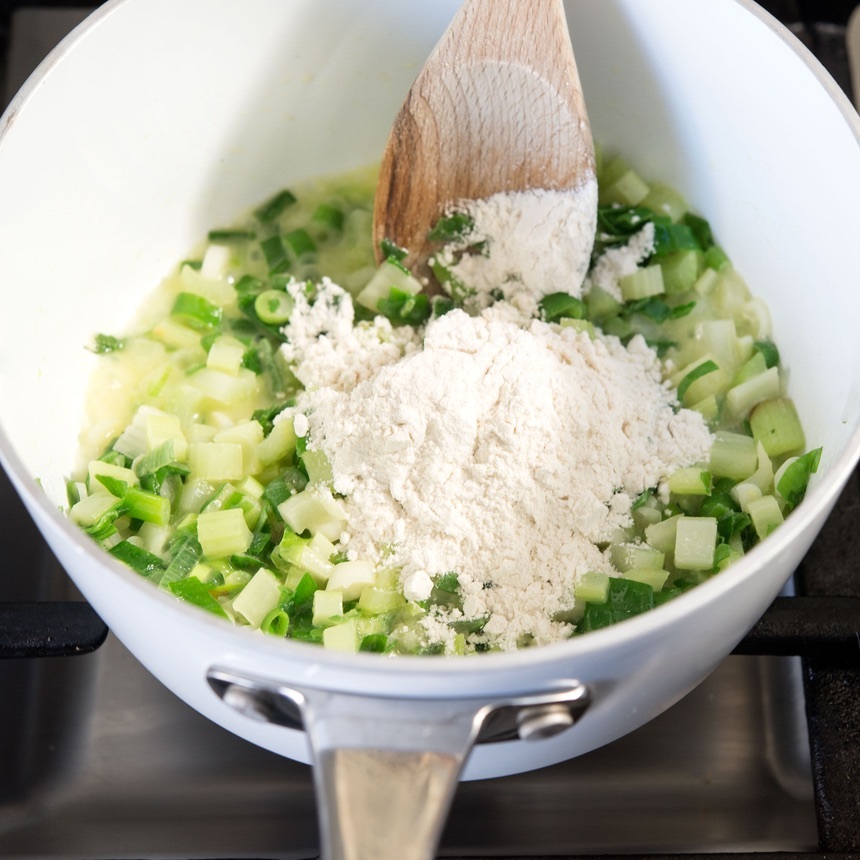 cook the scallions