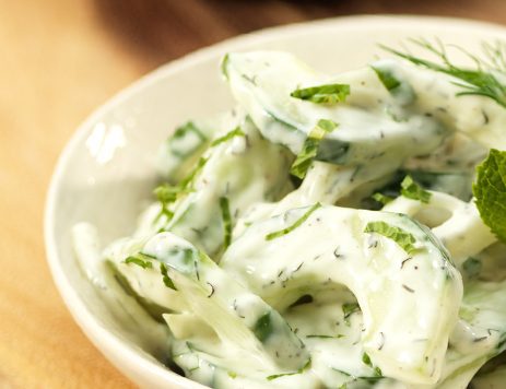 Creamy Cucumber and Mint Salad