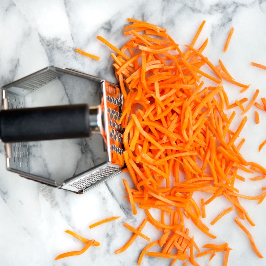 grate the carrots
