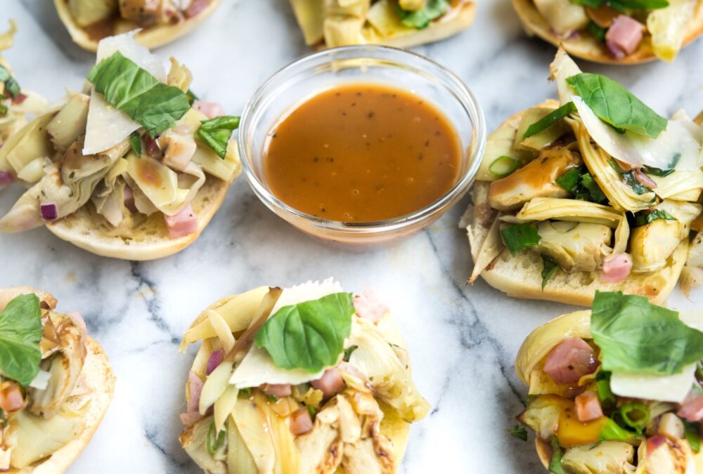 main artichoke and ham bruschetta 1