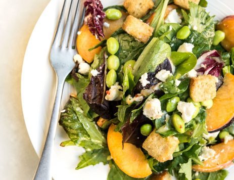 Mixed Green Salad With Honey Butter Croutons