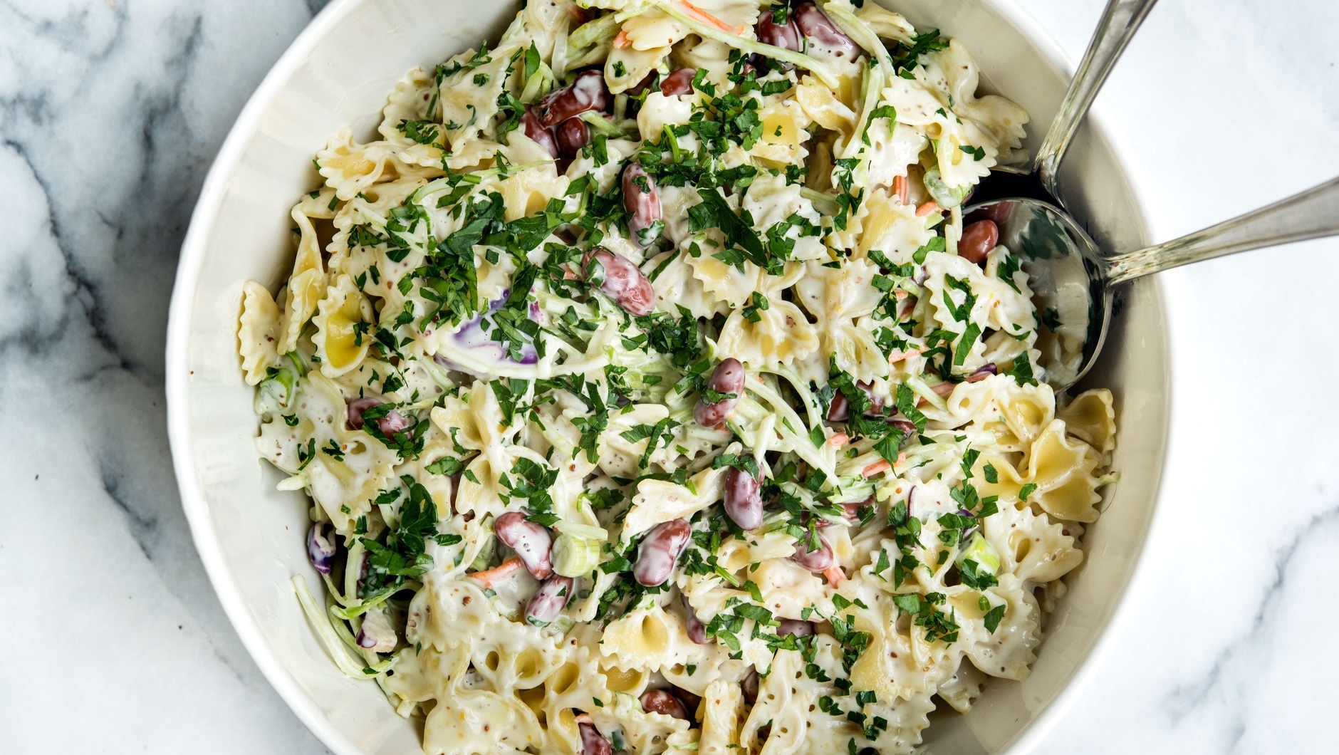 main pasta slaw salad