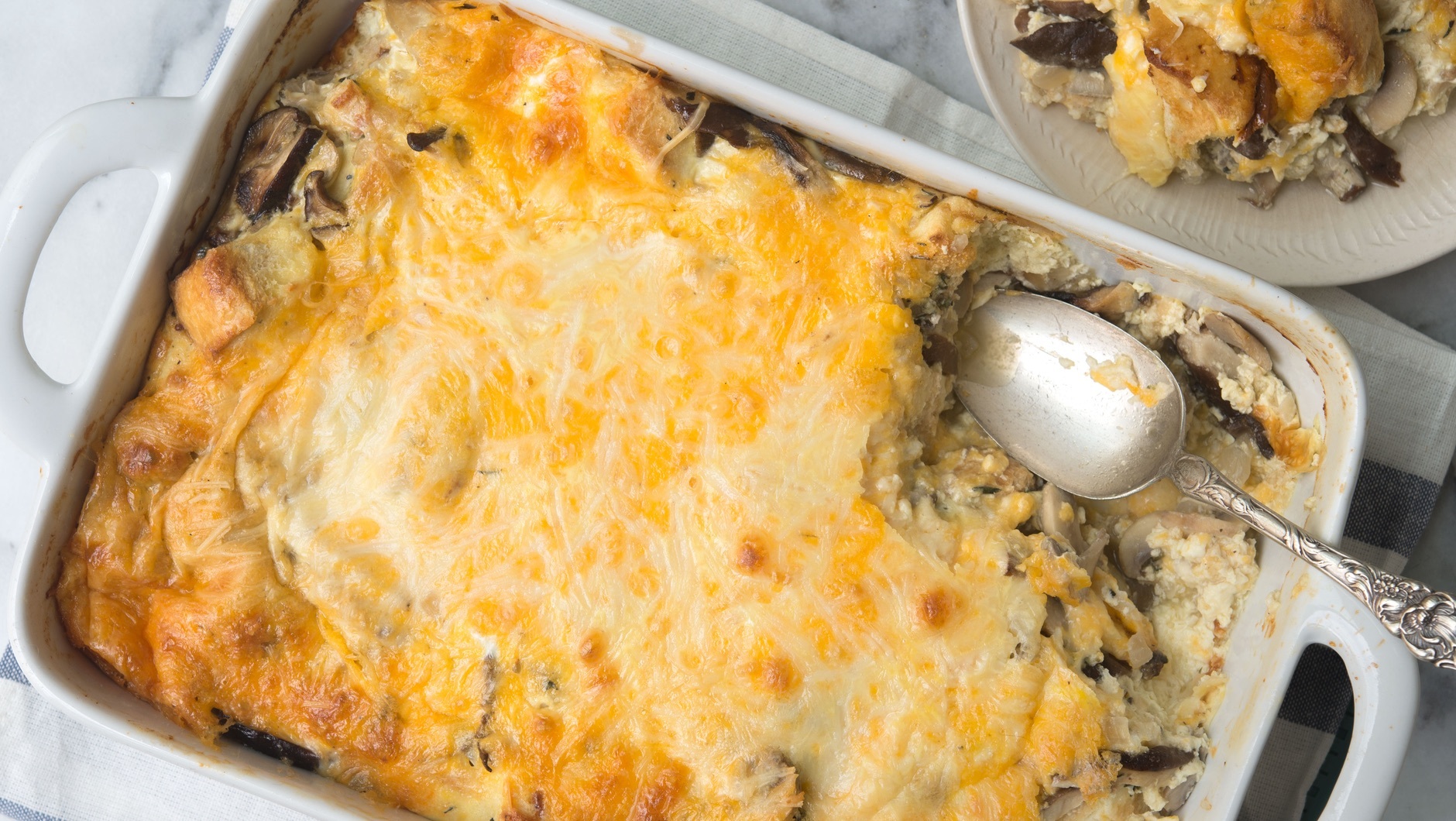 main savory shiitake mushroom bake