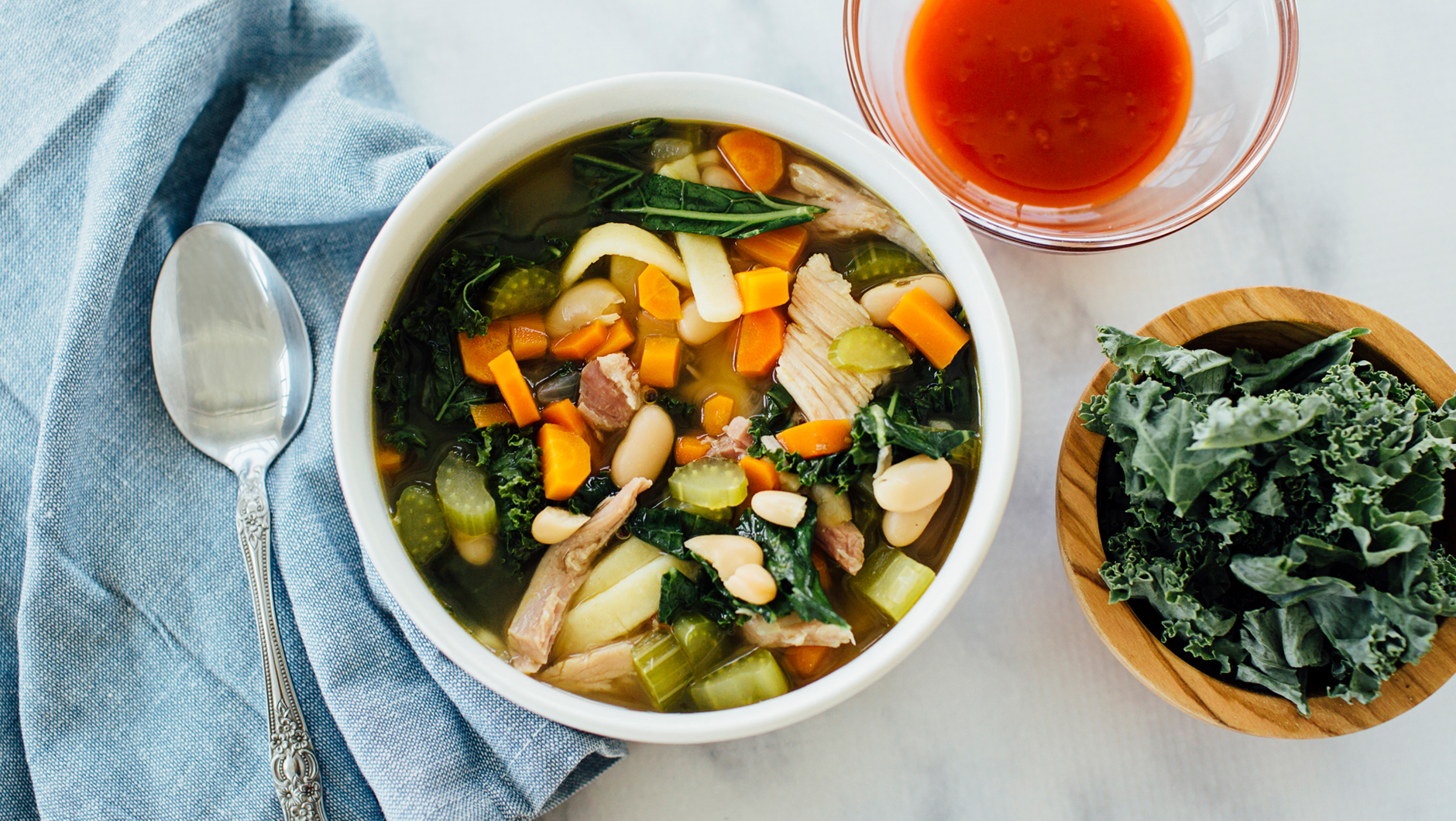 main shredded ham noodle soup