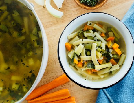 Springtime Vegetable Noodle Soup