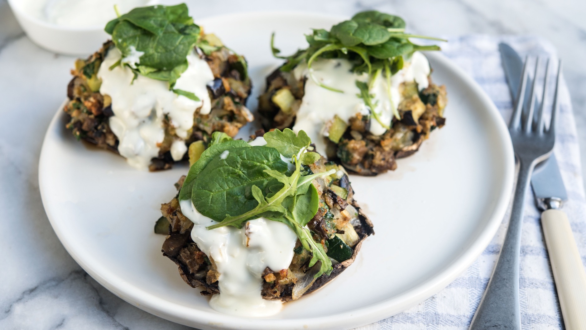 main stuffed portabella mushrooms