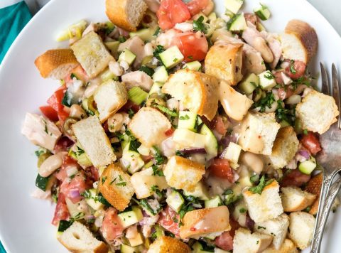Tuna Panzanella Salad
