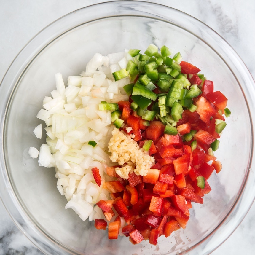 microwave onion and peppers
