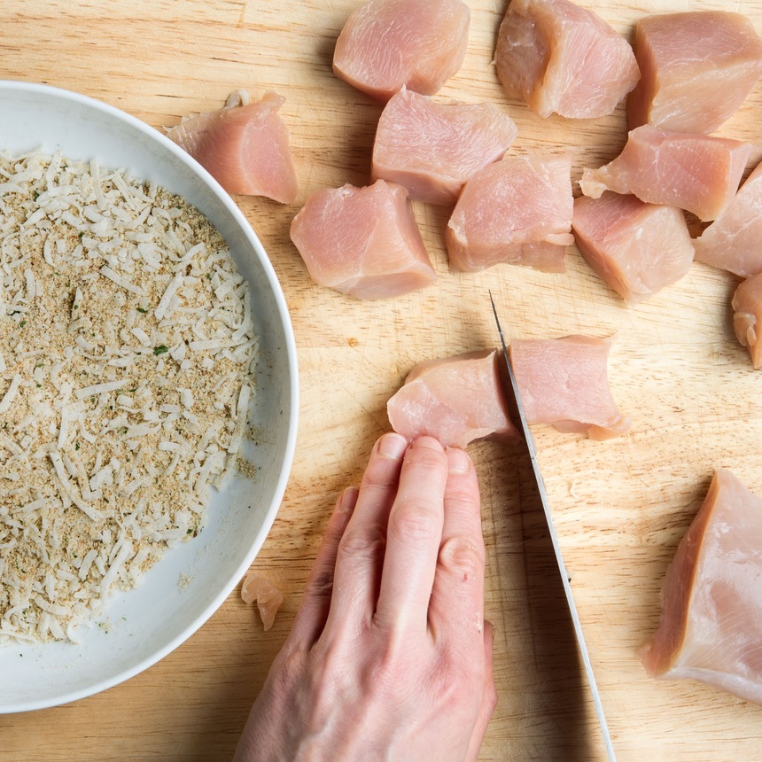 mix breadcrumbs coconut