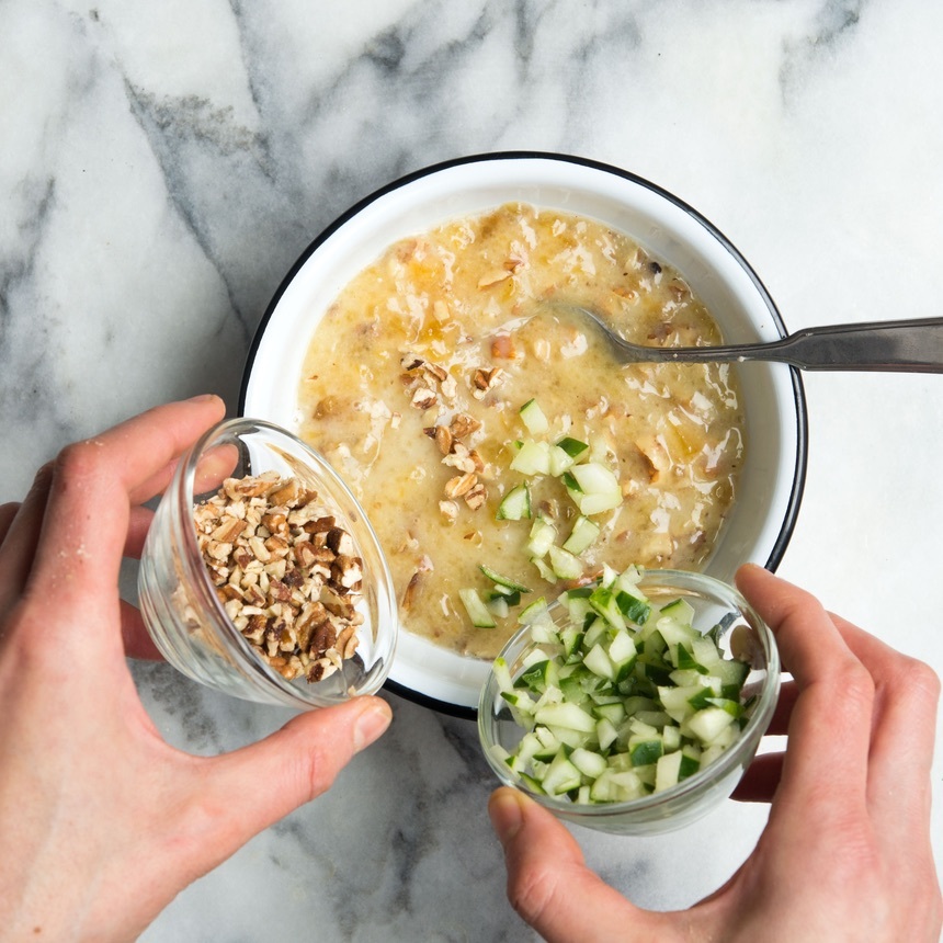 mix dressing and preserves