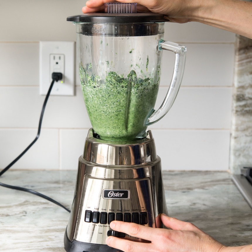 mix spinach and half n half