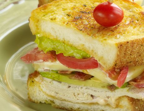 Texas Toast Turkey Club Sandwich