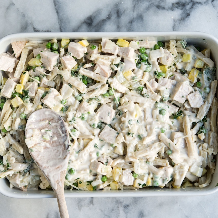 place mixture into pan